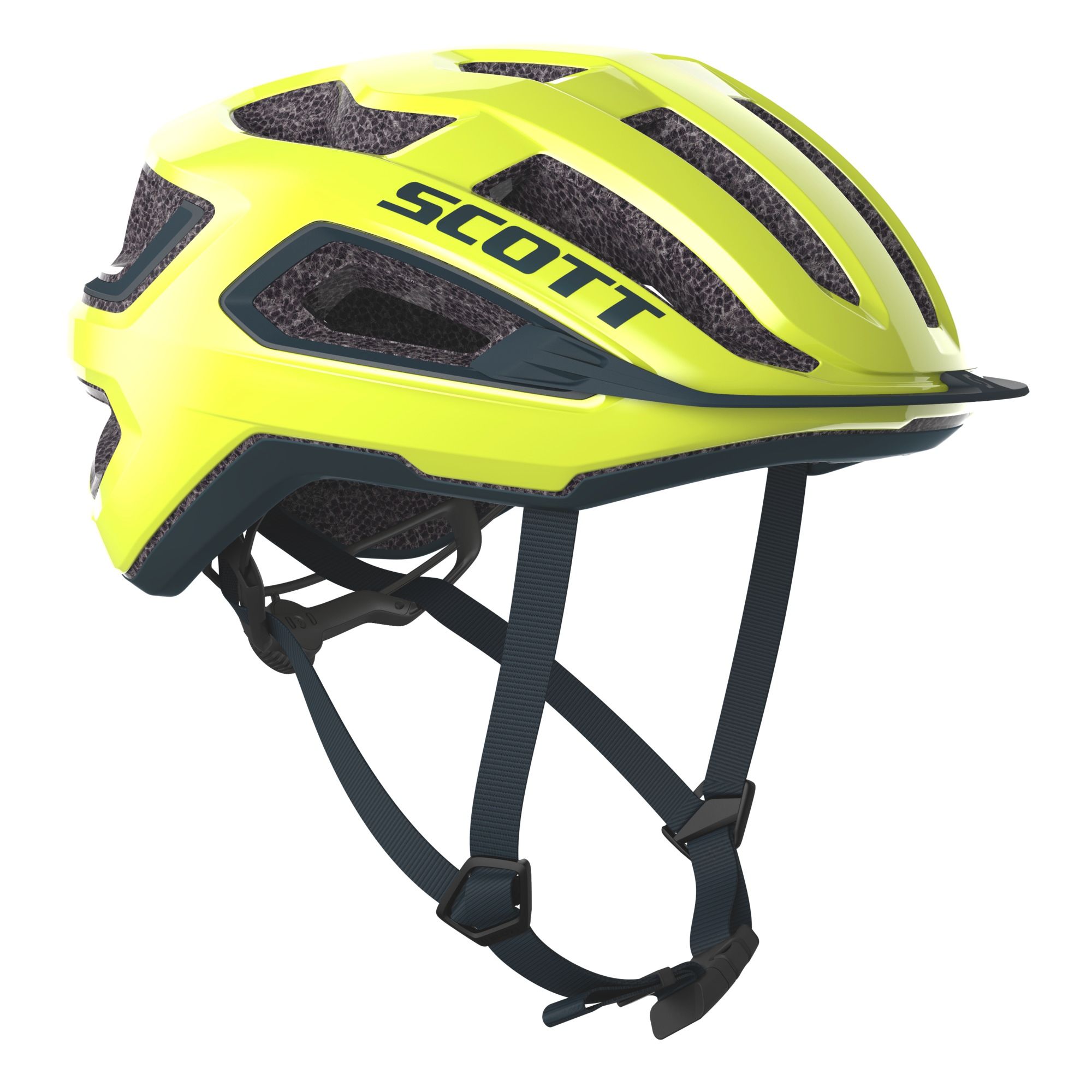 Capacete de ciclismo scott visto de lado